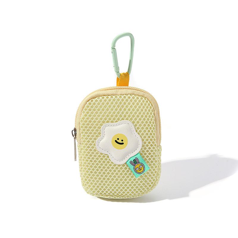 Nieuwe Mesh Bloemen Sleutelhanger Portemonnee Schattig Mini Tasje voor Oordopjes & Sleutels Multifunctioneel Klein Portemonneetje