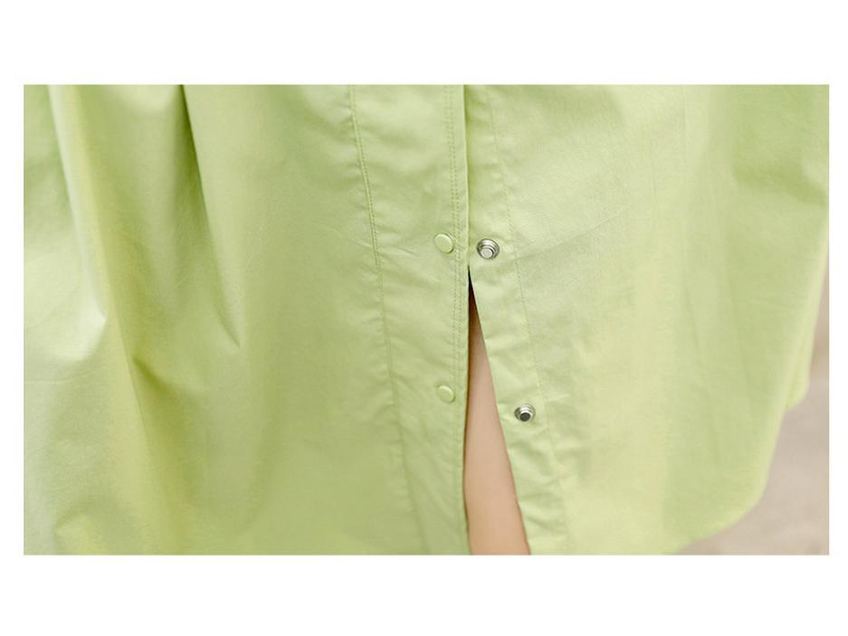 Sommer Koreanische Drape Taille Schlank Langes Kleid für Frauen - HF2510