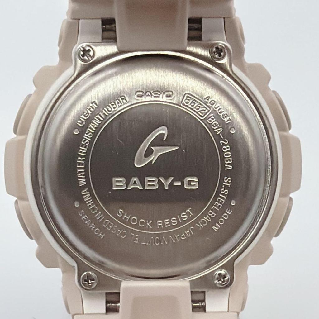 Used BABY-G BGA-280BA-4AJF Pink Beige Ladies