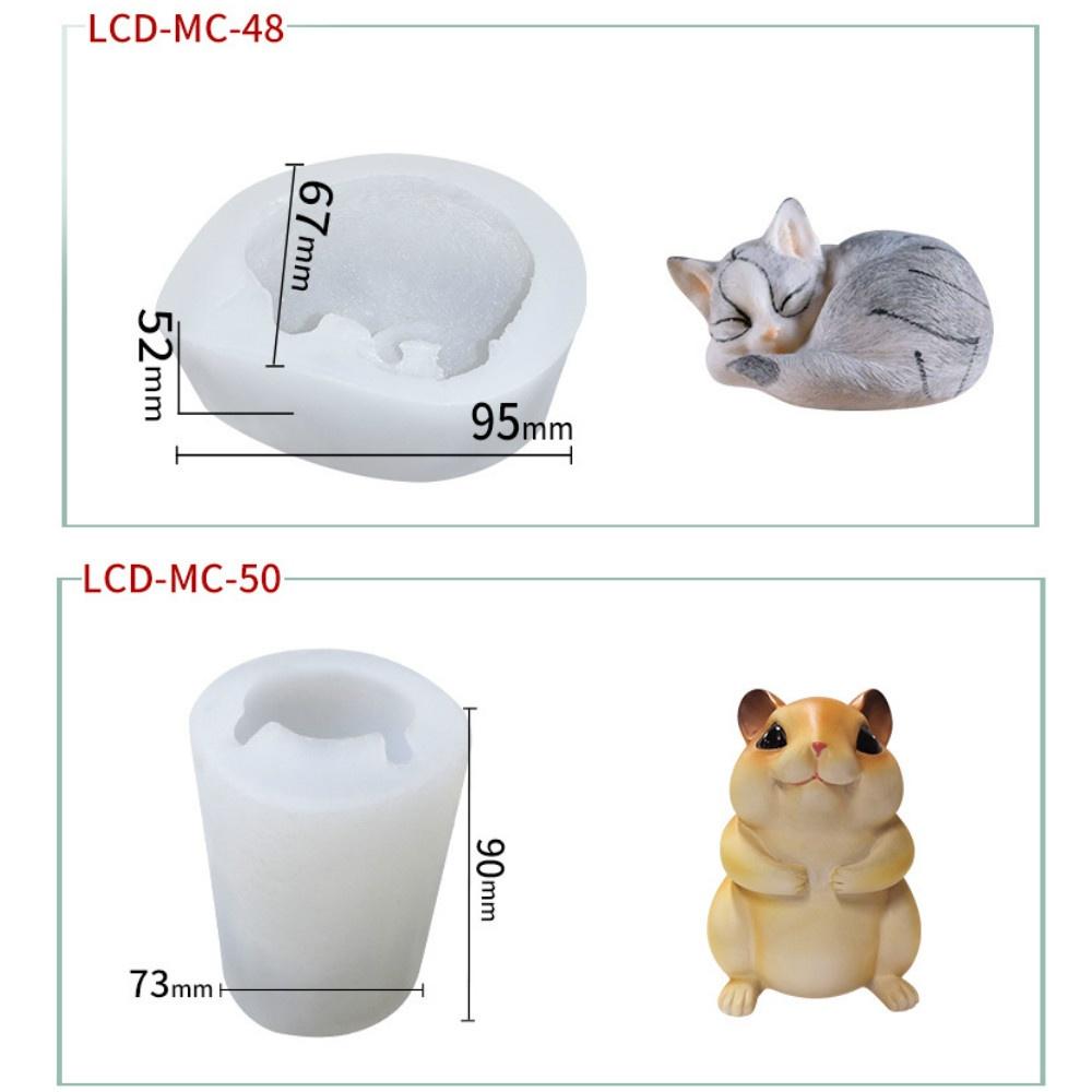 Cat Silicone Mold Ice Cream Ice Cream Silicone Mold Mousse Cake Silicone Mold Animal Simulation Mold