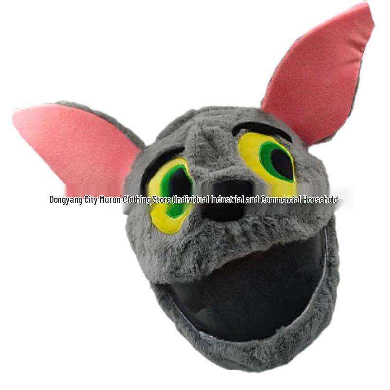 Motorcycle Helmet Decoration: Cartoon Rabbit, Toothless, Pumpkin Head Covers
