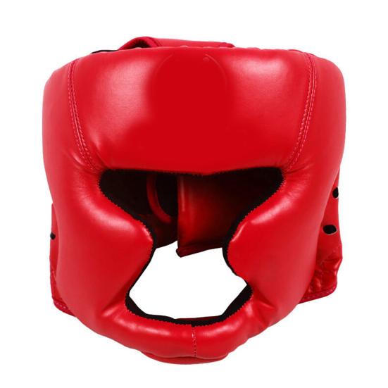 Zesílený chránič hlavy pro boxerský trénink, ochranná helma na obličej, pokrývka hlavy