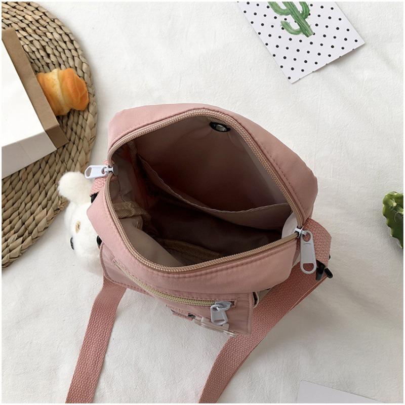 Canvas small bag women's new trendy Korean version versatile messenger bag student shoulder bag girl small satchel