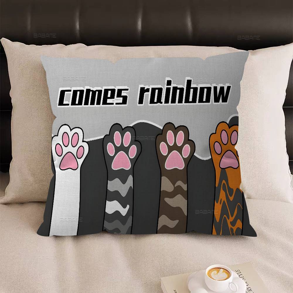 

Kawaii Anime Cat Cute Decorative Room Aesthetics Pillow Case Home Decor Bedroom Sofa Bed Couch Pillow Cover 45x45 12x12Inch