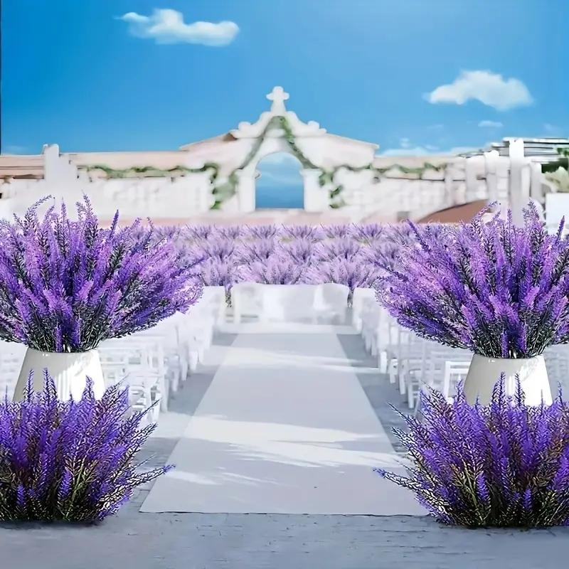 5Pcs Artificial Lavender Fake Flower Wedding Romantic Provence Decor Nordic Style Vase Storage Home Decor Bouquetl