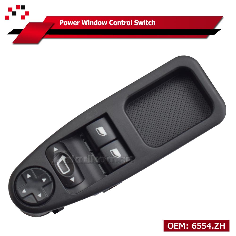 Power Window Glass Lifter Control Master Switch Panel 6554.ZH 6554ZH For Citroen Dispatch Jumpy For Peugeot Expert 2007-2016