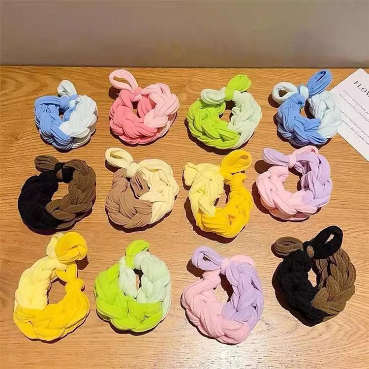 

Сделка для новичков: 5 Разноцветных плетеных резинок для волос с дофаминовым бантом 5 Random Braided Hair Ties