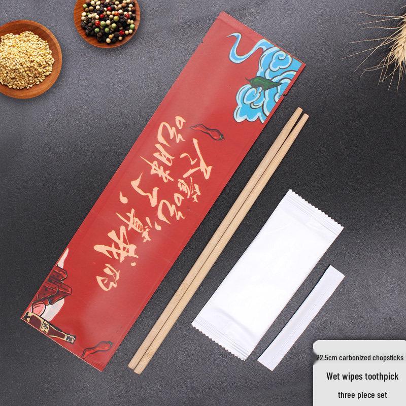 Zhu Chuang Jing Pin Disposable Bamboo Cutlery Set
