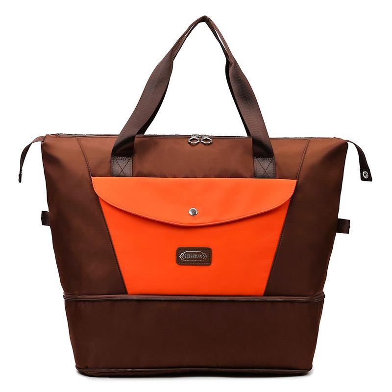 Travel bag Large capacity Portable travel Business trip Luggage storage bag Yoga fitness bag Expansion dry and wet separation
