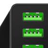 5V 3A Charger Head Digital Display High Compatibility ABS Portable 3-USB Charger Head for Home