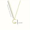 1pc Titanium Steel Chain Romantic Cute Crescent Moon Star Pendant Necklace Women Starry Sky Jewelry All Occasions Gift