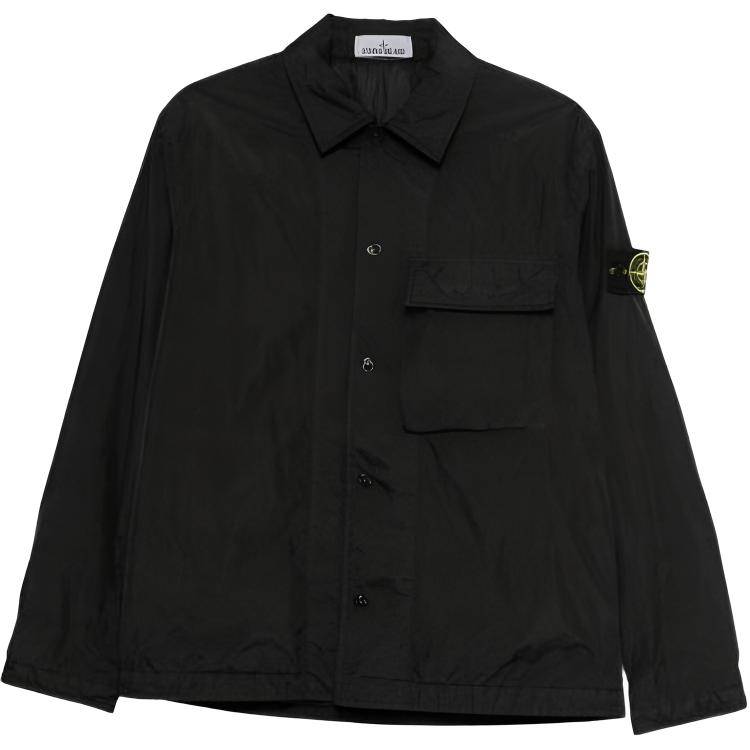 Stone Island Badge Pocket Long Sleeve Cotton Jacket Men jackets L1S151200002S0A23-V0029