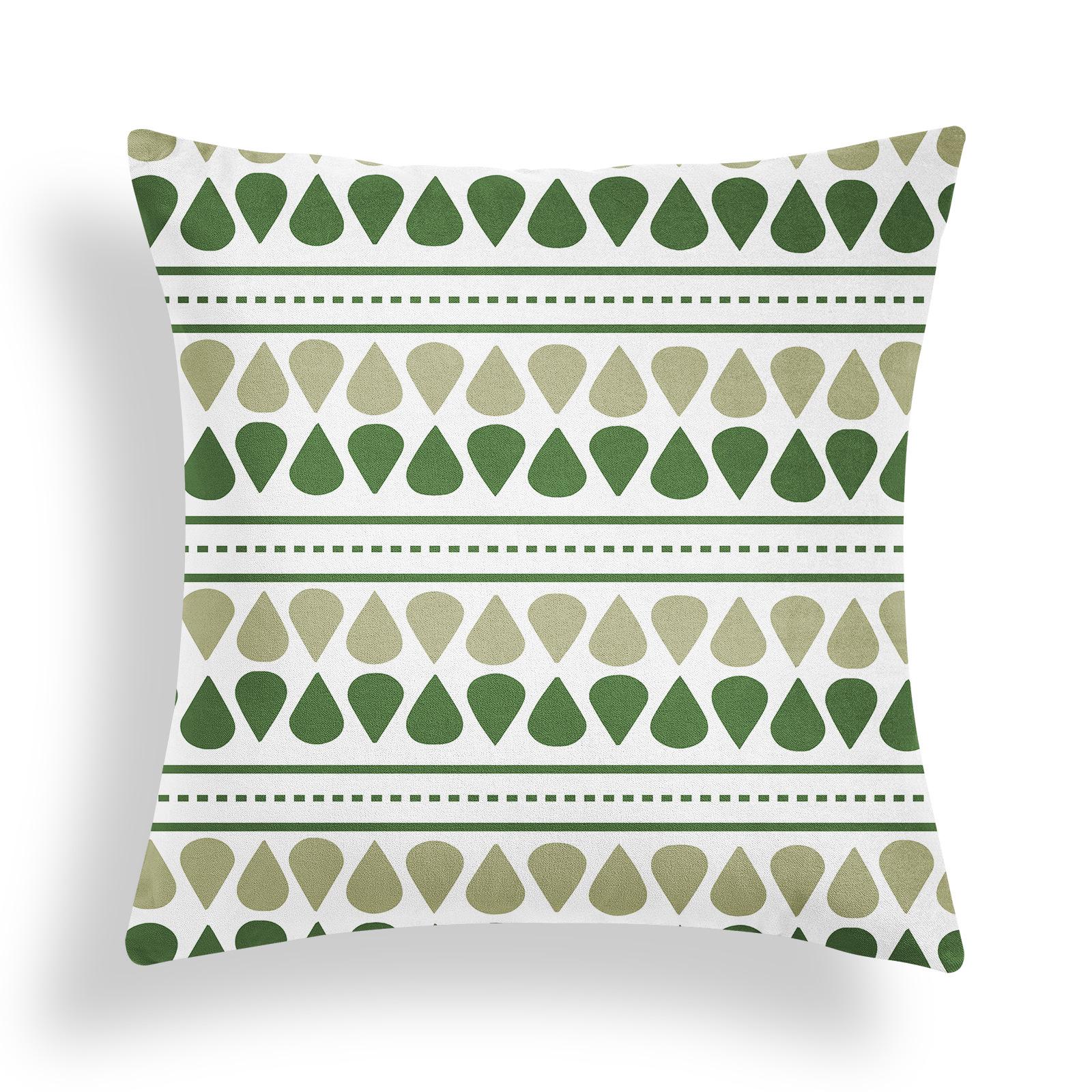 

Зеленая Геометрическая Весенне-Летняя Абстрактная Наволочка Подушка для Дивана в Гостиной 45cm*45cm