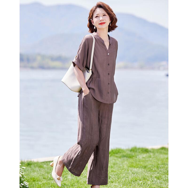 Women's Summer V-Neck Top & Capri Pants Set