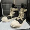 Herren High Top Schuhe Lässige Canvas Plateau Luxus Sneaker Schnürer Damen Sneaker Reißverschluss High Street Designer Herbststiefel