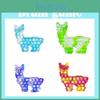 Vibrant Alpaca Pop It Push Bubble Sensory Toy For Ultimate Stress Relief