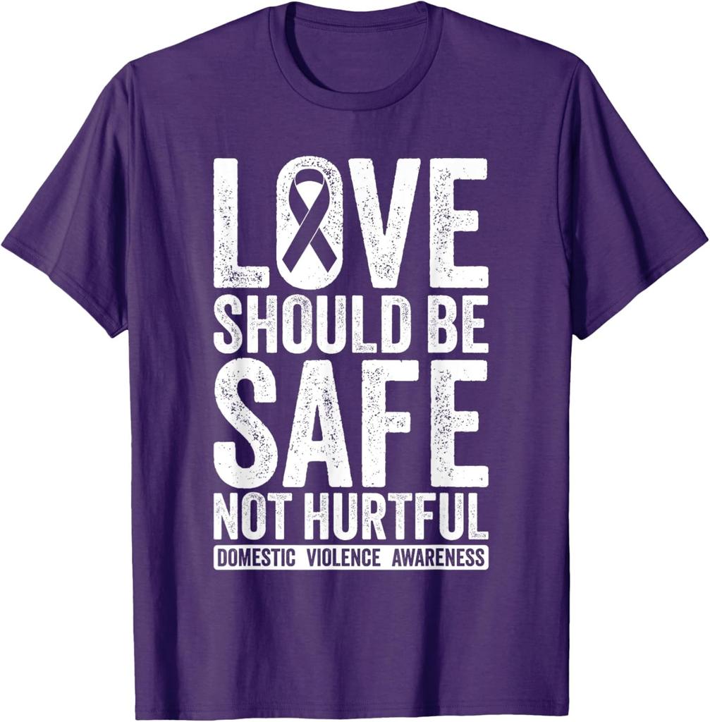 Stop End Domestic Violence Design Month October Unisex T-Shirt