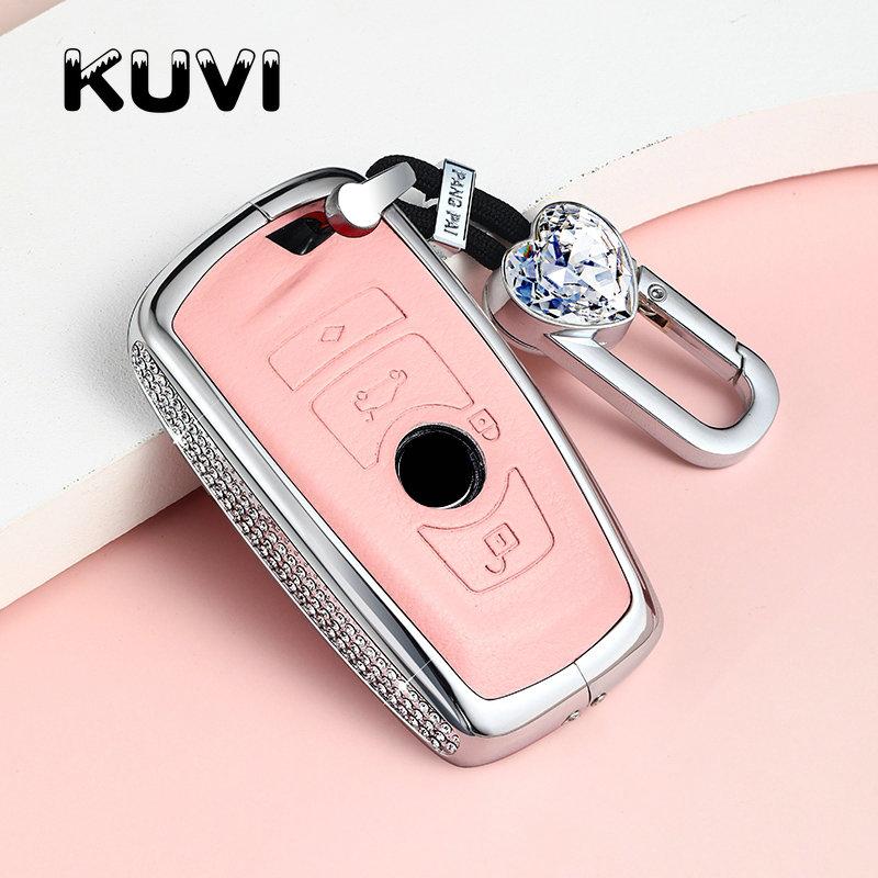 Leather Car Key Case For Bmw X1 X3 X4 X5 X6 E38 E39 E46 E83 E60 E34 F30 F10 E53 F10 G30 G38 1 3 5 7 Series For Bmw Accessories