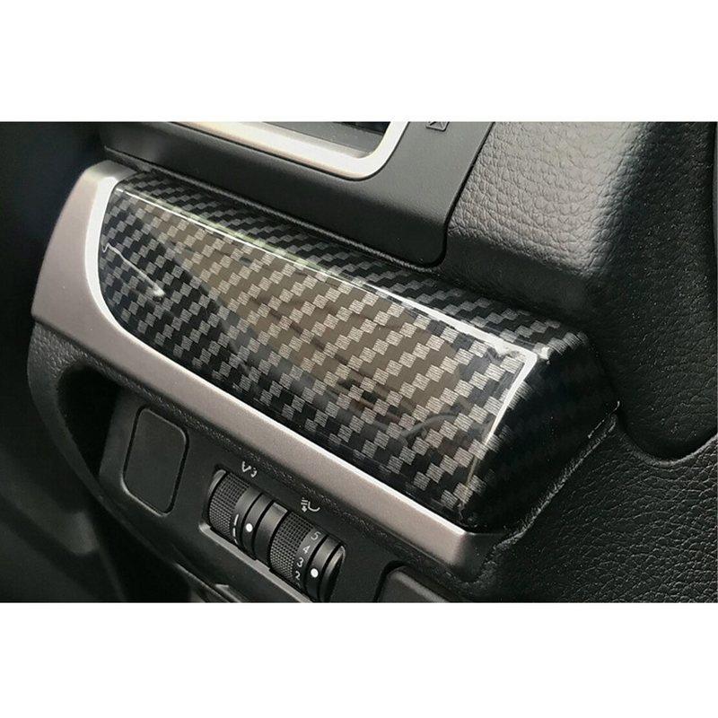 Dashboard Strip Panel Trim Cover Fit for Subaru Forester 2016 2017 2018 Glossy Carbon Fiber Style