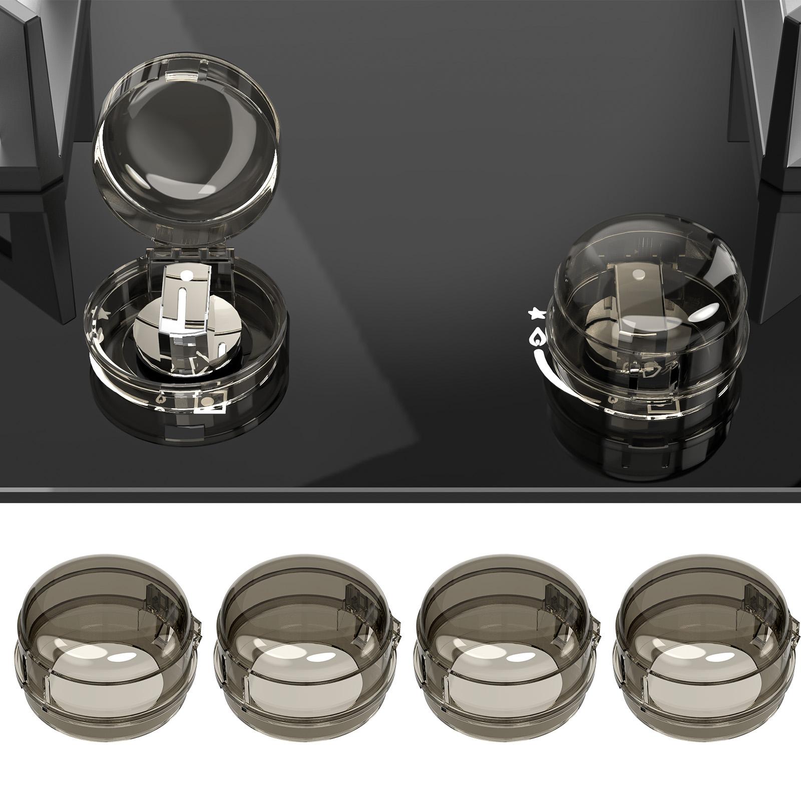 

6 шт. Крышка переключателя Ручка духовки Защита безопасности кухни Крышки для плиты Пластиковый Замок защиты от детей Газовый экран Защита Домашняя посуда The чёрный