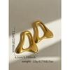 1 Pair Exaggerated Asymmetrical Hollow Out Earrings For Women