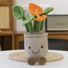 Simulation Flower Creative Succulent Plush Toy Simulation Sunflower Potted Plant Home Decoration Doll