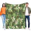 Dreamy Green Fairy Pixie Blanket Ultra Soft Flannel Fleece Throw Warm Cozy Lightweight for Bed Sofa Couch S Girls Teen Fantas