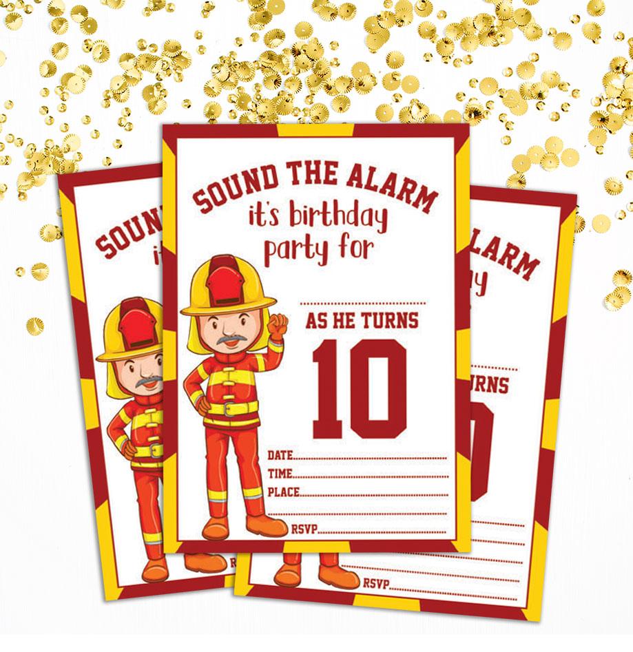 Darling Souvenir White Birthday Invitation Card 28 Pcs Fill or Write In Blank Invites Printable Party Supplies 5 x 7 Inches