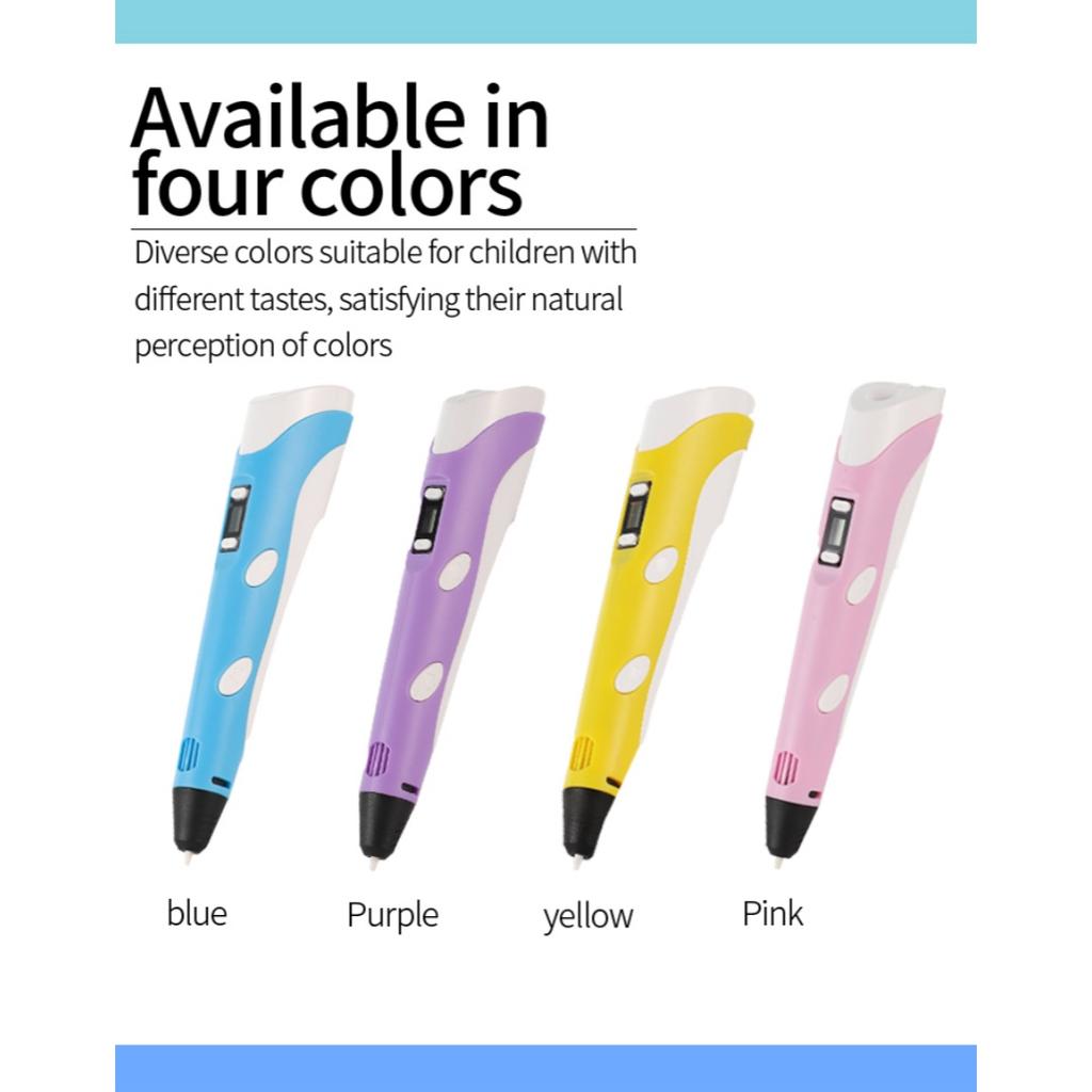 New 3D Printing Pen DIY Drawing with 9 Meters PLA Filament, 3D Graffiti Toy, Children's Birthday Joyful Festival Gift, Art Tool