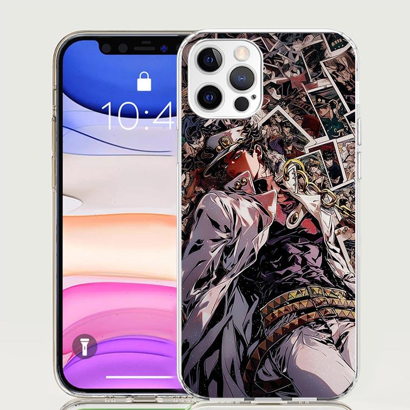 JoJo's Bizarre Adventure Kujo Jotaro Phone Case for Apple iPhone 17 Air 16 15 Plus 14 + 13 Mini 12 11 Pro Max 7 8 SE 16Max Soft
