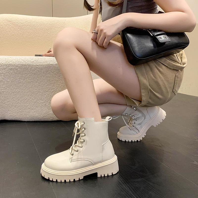 British style women's lace-up lightweight outdoor hiking mountaineering non-slip sports casual non-fatigue foot Martin boots