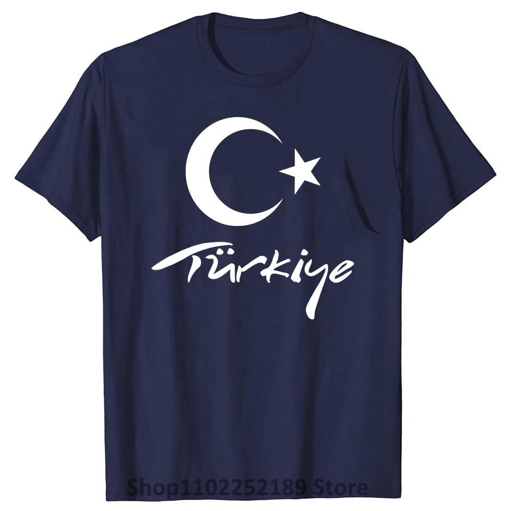 Turkey National Flag T Shirt Men TUR T-shirts Nation Team Cotton Fans Tops Streetwear Tshirt Turkish Turk Country Tees
