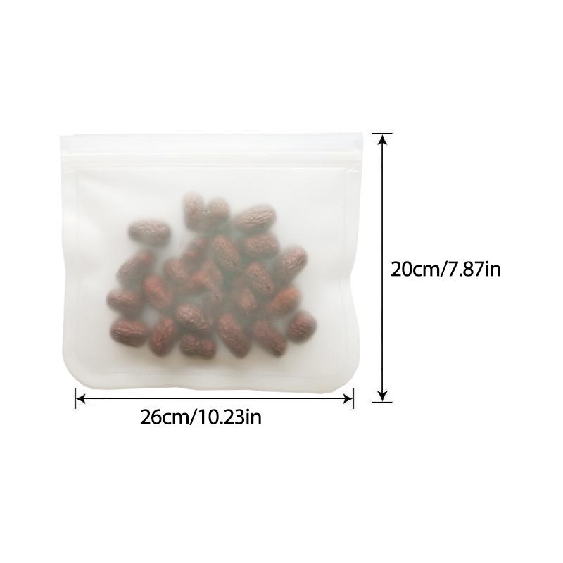 Silikon-Aufbewahrungsbeutel für Lebensmittel, wiederverwendbar, Stand-Up-Beutel mit Reißverschluss, auslaufsichere Behälter, Frischhaltebeutel, Frischhaltebeutel mit Druckverschluss