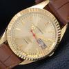 VINTAGE CITIZEN AUTOMATIC REFURBISHED JAPAN MENS GOLDEN DIAL WATCH A445246-1