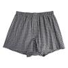 Langsha Men's Pure Cotton Plaid Boxer Shorts