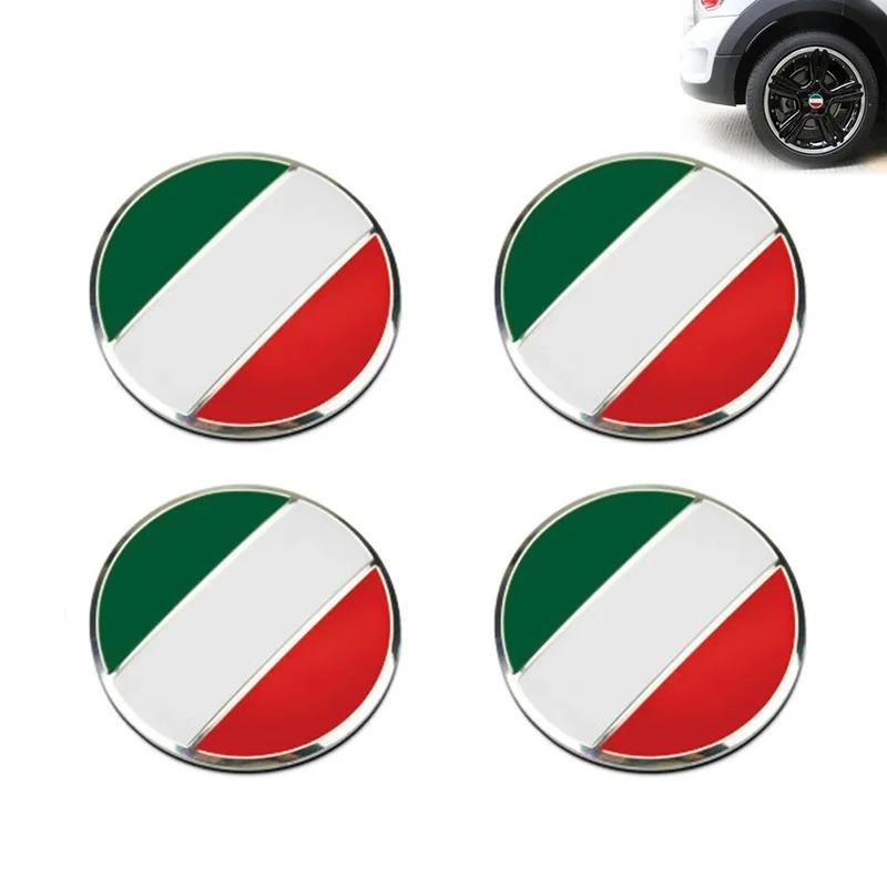 4Pcs 56mm 60mm Germany France Italy Badge Car Wheel Center Hub Caps Badge Rim Cover Sticker