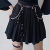 Hip Hop Skirt Belt Metal JK Leg Loop Personality Waist Chain  Girls