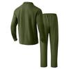 Men's Double Pocket Lapel Jacket Casual Sports Long Sleeve Jacket Pants Set