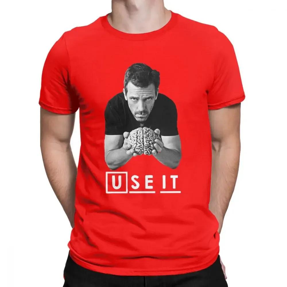 House MD Męska Koszulka DDrr House Użyj tego Zabawne Góry Bawełniana Koszulka z Krótkim Rękawem Niestandardowa Męska Koszulka Letnia Streetwear Duży Rozmiar