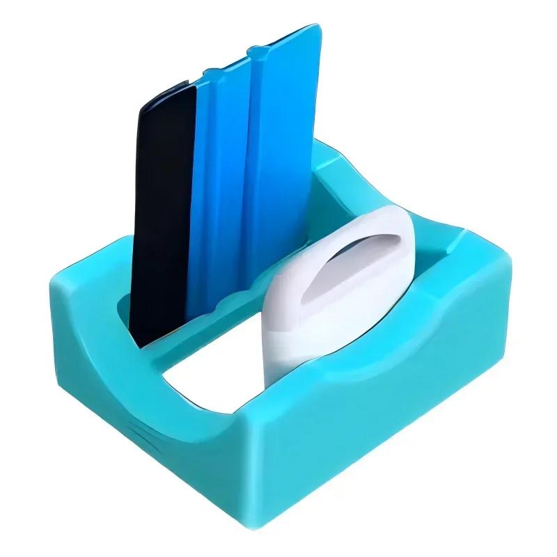 Silicone Tumbler Holder For Crafts Decals Tumbler Stand Curvature Supports Cup Holder With Builts-In Slot Mug Glass Cup Cradle