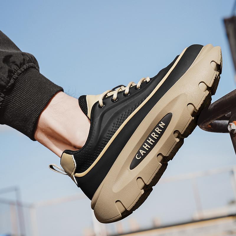 Thick Bottom Casual Sneakers Men's Shoes Fashion Athletic Jogging Shoes Versatile Board Shoes Breathable Anti Slip Walking Shoes