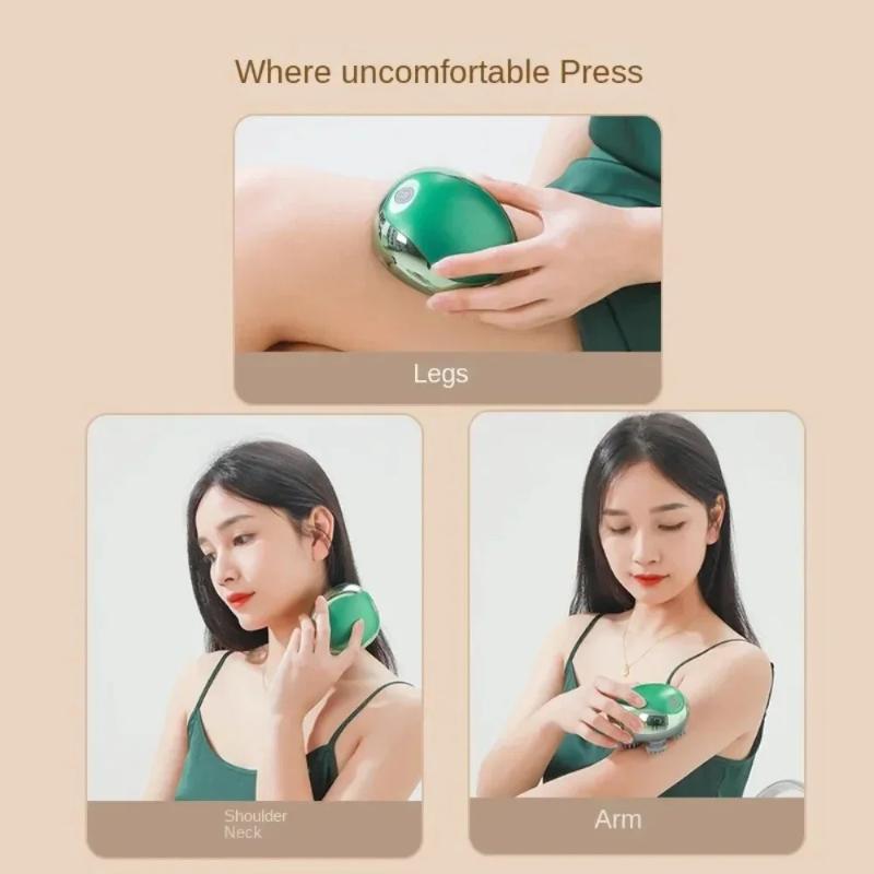 Mini Scalp Decompression and Kneading Electric Massager for Home Use, Portable and Multifunctional Waterproof Meridian Massager