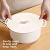 Dustproof Silicone Pot Lid with Handle, Anti-Spill Splash-Proof Sealing Fresh-Keeping Cover for Bowl, Microwave & Refrigerator