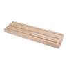 Trälist - Rayher - 18x5 cm - 3 spår - Dekorativt stöd - Naturträ