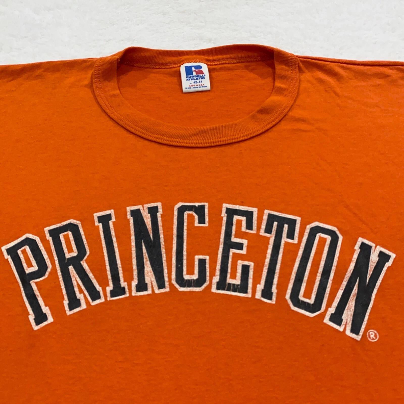vintage 80s PRINCETON UNIVERSITY T-Shirt LARGE tigers single stitch 90s 2XL