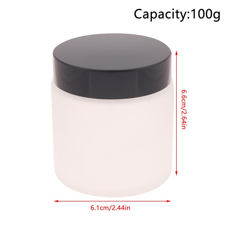 5/10/15/20/30/50/100G Frosted Glass Refillable Ointment Bottles Empty Cosmetic Jar Pot Eye Shadow Face Cream Container