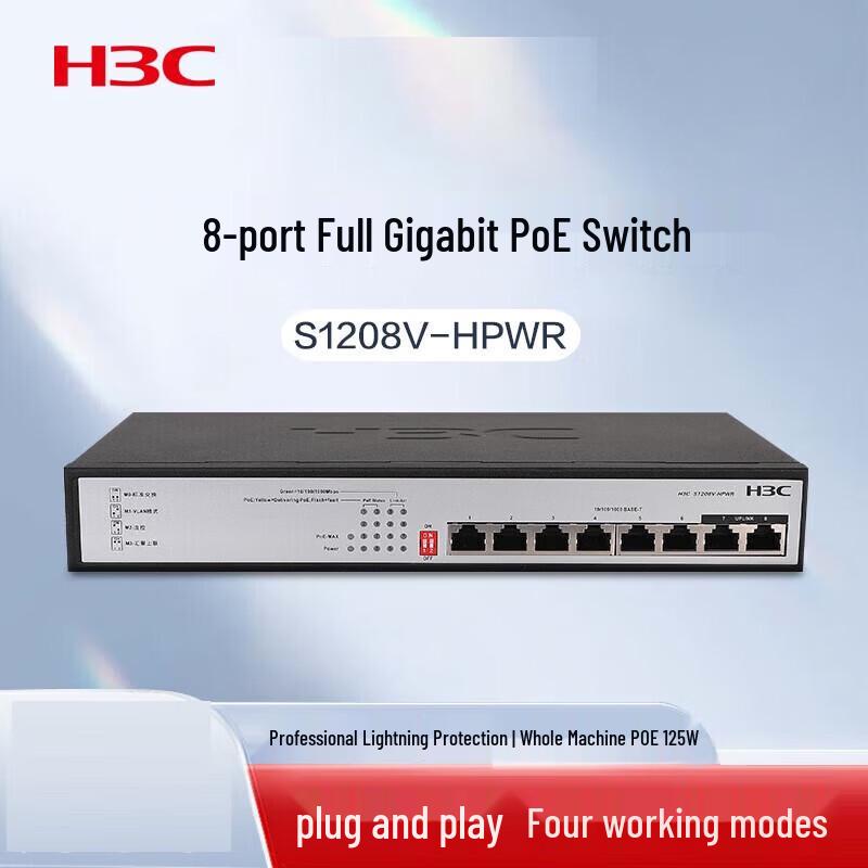 

H3C 8-Port Gigabit Unmanaged PoE Switch