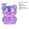 Mini Stress Toy Glitter Bear Squeeze Relief Clear Sugar Office Desk Ball Sensory Soft Slow Rising Decompression Fidget