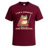 I am a conduit for nonsense funny frog animal mens tshirt party joke tee top