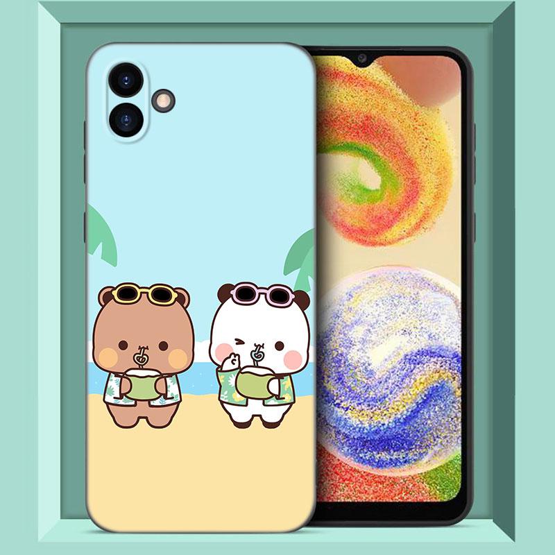 Cute BuBu DuDu Phone Case For Samsung Galaxy A01 A03 Core A04 E A02 A05 A10 A20 A21 A30 A50 S A6 A8 Plus A7 2018 Black Cover